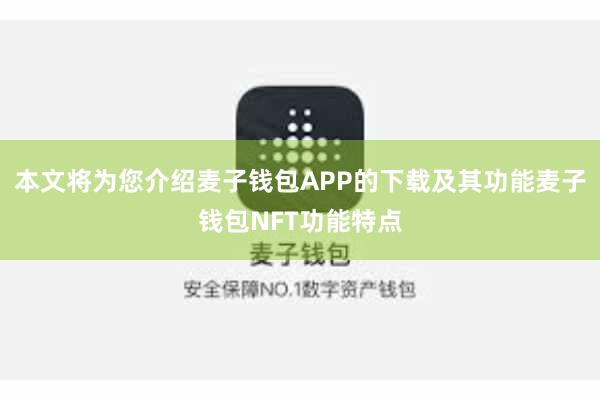 本文将为您介绍麦子钱包APP的下载及其功能麦子钱包NFT功能特点