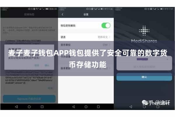 麦子麦子钱包APP钱包提供了安全可靠的数字货币存储功能