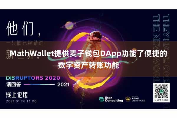 MathWallet提供麦子钱包DApp功能了便捷的数字资产转账功能