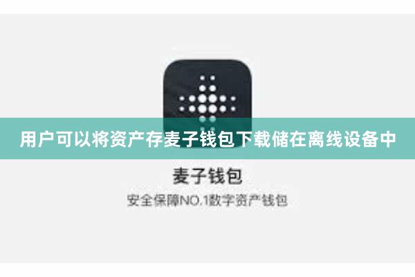用户可以将资产存麦子钱包下载储在离线设备中