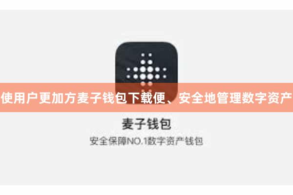 使用户更加方麦子钱包下载便、安全地管理数字资产
