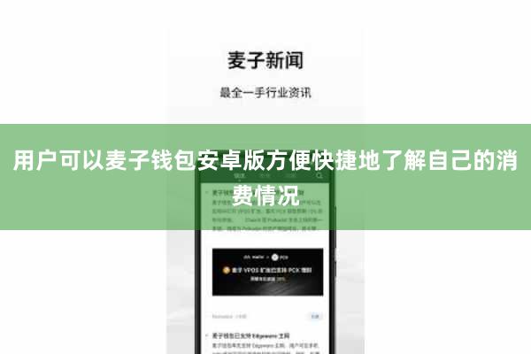 用户可以麦子钱包安卓版方便快捷地了解自己的消费情况